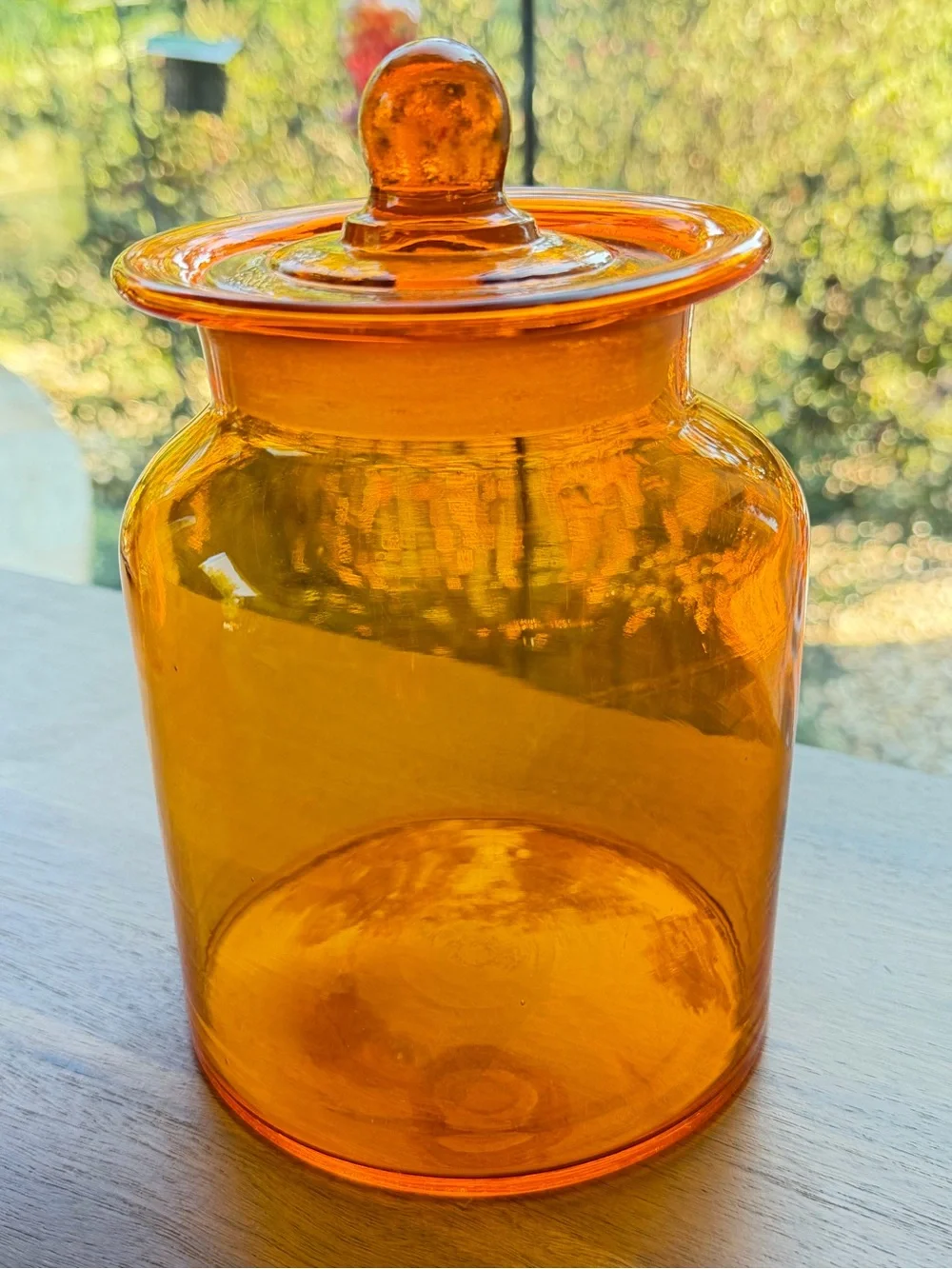 Orange Glass Apothecary Jar – Brand